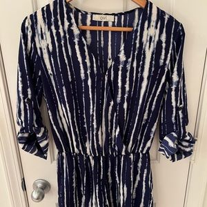 OVI Blue & white striped romper